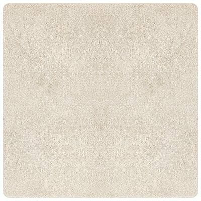 Pluizige Tapijt Hoge Stapel Crème 120x120 cm PP 2