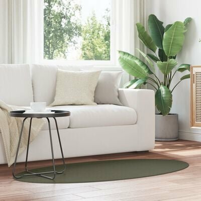 Vloerkleed "HUARTE" Bosgroen 80x150 cm Ovaal 1