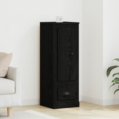 Hoge kast 36x35,5x103,5 cm bewerkt hout zwart eikenkleurig 1