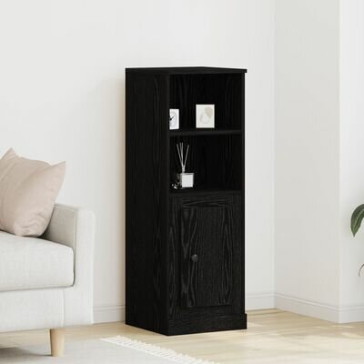 Hoge kast 36x35,5x103,5 cm bewerkt hout zwart eikenkleurig 1