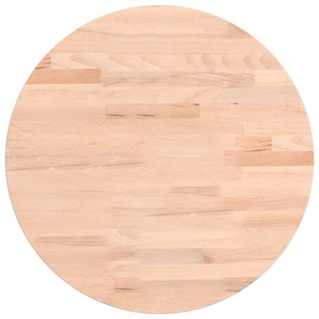 Tafelblad rond Ø40x1,5 cm massief beukenhout 2