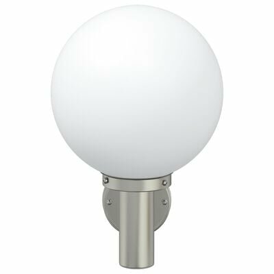 Buiten Wandlamp Zilver RVS IP44 2