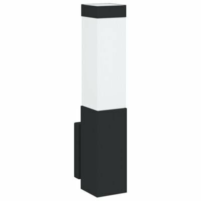 Buiten Wandlamp Zwart Roestvrij staal IP44 2