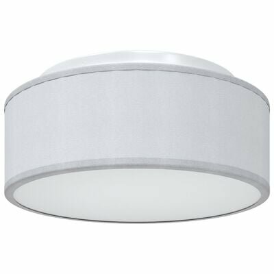 Plafondlampen Inbouw Grijs Ø 30 cm Stof E27 2