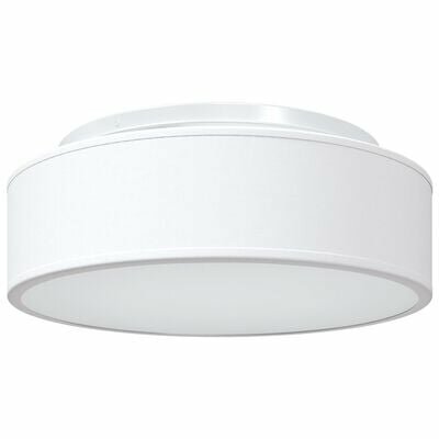 Plafondlamp Inbouw Wit Ø 38 cm Stof E27 2