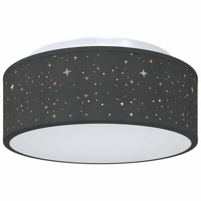 Plafondlampen met Sterrenlampenkap Zwart Ø 30 cm Stof E27 2