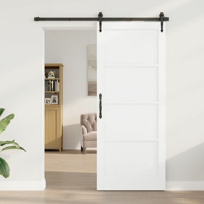 Binnendeur &apos;ORKDAL&apos;Wit 86x211x4 cm Massief Houten Den 1