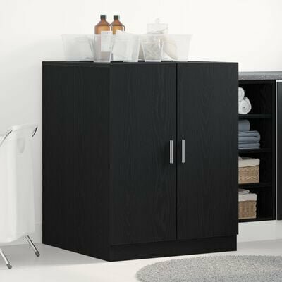 Afwasmachinekast Zwart Eiken 70,5x71,5x91,5 cm Bewerkt Hout 1