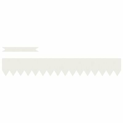 Gazonranden 10 st 100x0,5x15 cm staal wit 2