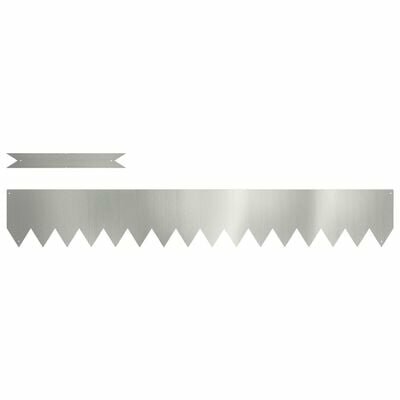 Gazonranden 10 st 100x0,5x15 cm gegalvaniseerd staal 2