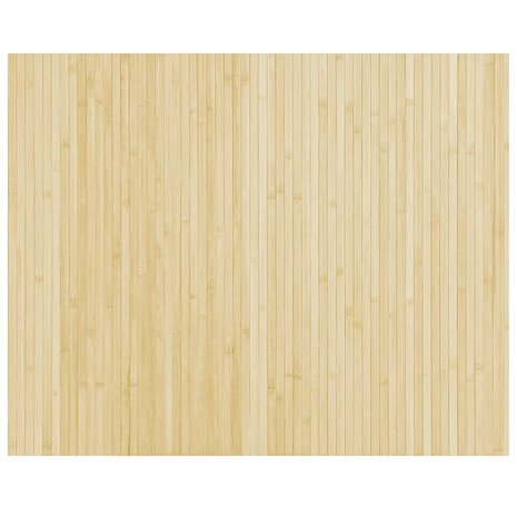 Vloerkleed rechthoekig 80x100 cm bamboe lichtnaturel 2