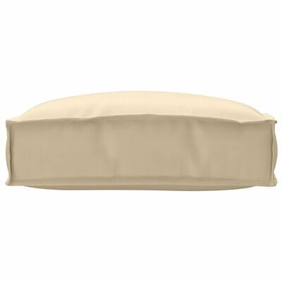Palletkussen voor Zitting Beige 50x50x12 cm Oxford Stof 1