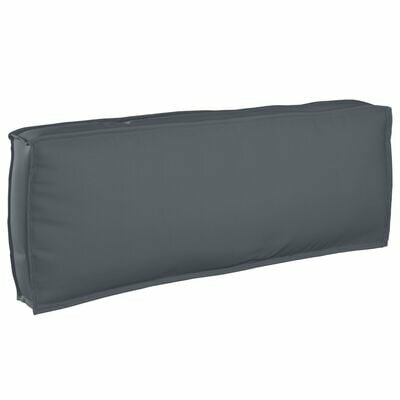 Palletkussen voor Rugleuning Anthraciet 120x40x12 cm Oxford Stof 2