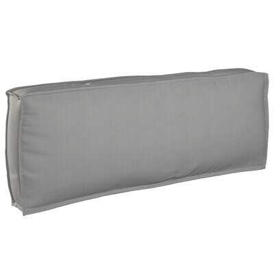 Pallet Kussen voor Rugsteun Grijs 120x40x12 cm Oxford Stof 2