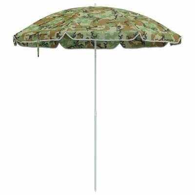 Strandparasol met metalen paal 161x193 cm polyester camouflage 2