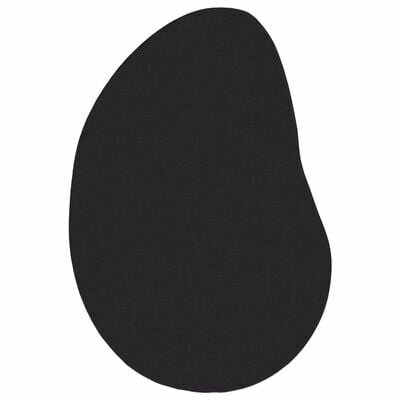 Vloerkleed Zwart 80x150 cm Polyester Antislip 2