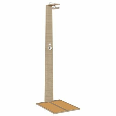 Tuindouche Beige 60x80x214 cm Poly Rattan 2