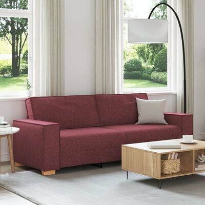 3-zitsbank Wijnrood 180 cm Stof 1