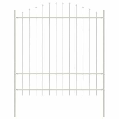 Tuinhek met Hoepel Top Wit 1,7x1,75 m Staal 2