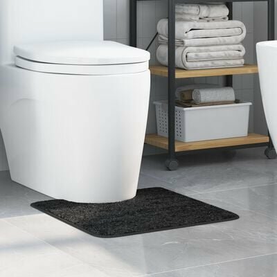 Badmat U-Vorm Donkergrijs 50x50 cm Polypropeen Antislip 1