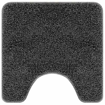 Badmat U-Vorm Donkergrijs 50x50 cm Polypropeen Antislip 2