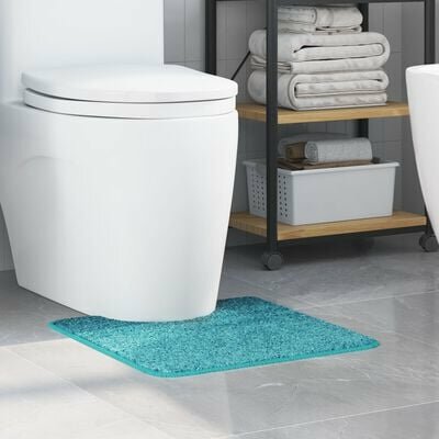 Badmat U-Vormig Turquoise 50x50 cm Polypropeen Antislip 1