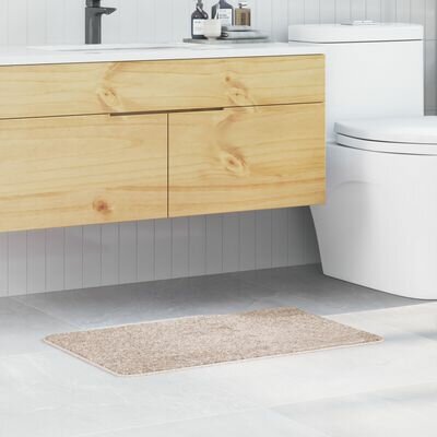 Badmat Rechthoekig Crème 50x80 cm Polypropyleen Antislip 1