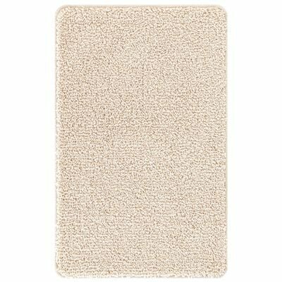 Badmat Rechthoekig Crème 50x80 cm Polypropyleen Antislip 2