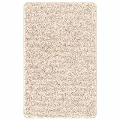 Badmat Rechthoekig Crème 60x90 cm Polypropeen Antislip 2