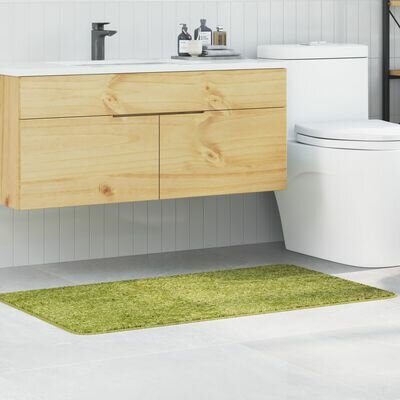 Badmat Rechthoekig Groen 70x120 cm Polypropeen Antislip 1