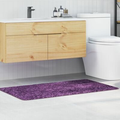 Badmat Rechthoekig Blauw 70x120 cm Polypropyleen Antislip 1
