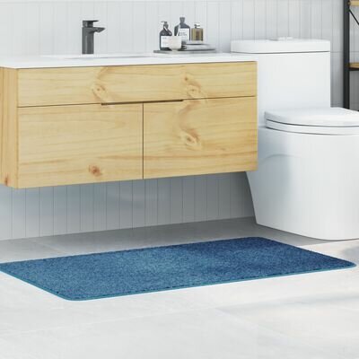 Badmat Rechthoekig Blauw 70x120 cm Polypropeen Antislip 1