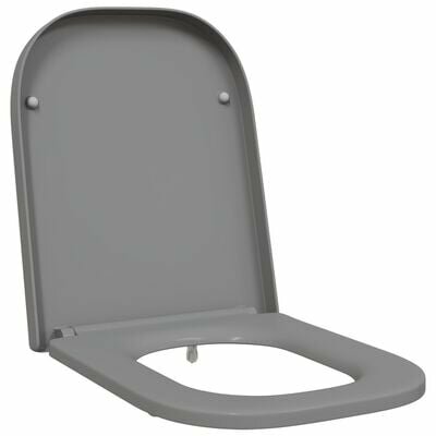Snelle Toiletbril met Soft Close Duroplast Grijs 2
