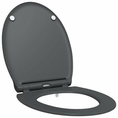 Quick Release Toiletbril met Soft Close Duroplast Anthraciet 2