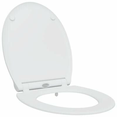 Snelsluiting Toiletbril met Zachte Sluiting Duroplast Wit 2