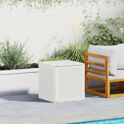 Tuin Opbergkist Wit 55x53x57 cm PP 1