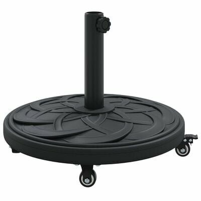 Parasolvoet met Wielen voor Ø38-48 mm Palen 13 kg Rond 2