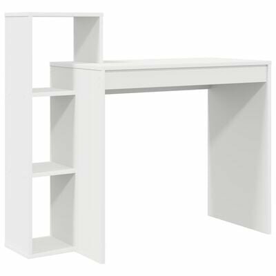 Computerbureau Wit Gefabriceerd hout Compact Opslag 2