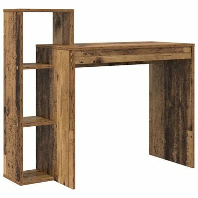 Computerbureau Oud hout Bewerkt hout Medium Computerbureau 2