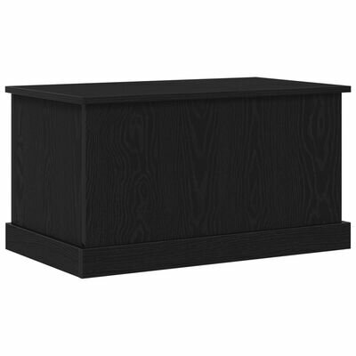Opbergkist 70x40x38 cm bewerkt hout zwart eikenkleurig 2