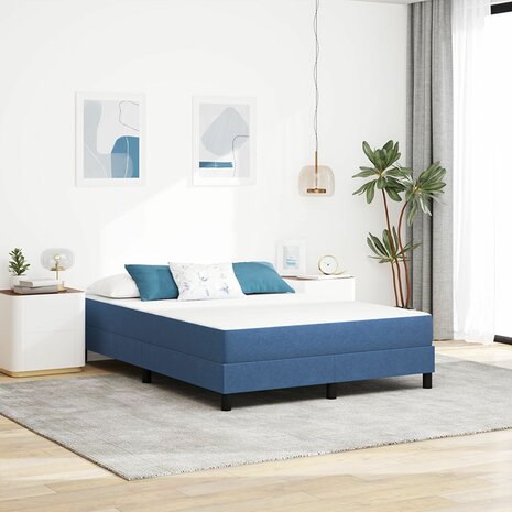 Pocket Veer Matras Blauw Medium 160x200x20 cm Stof 1