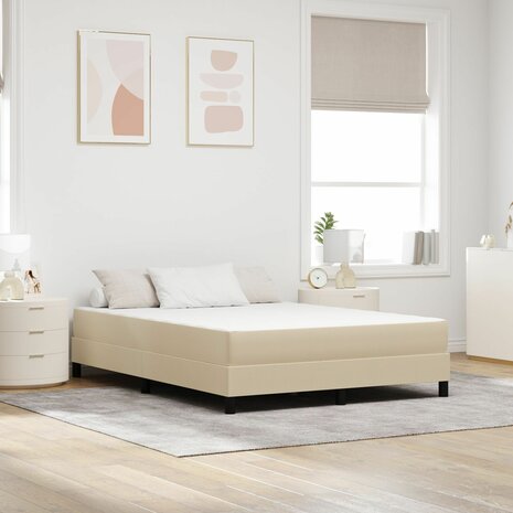 Pocketveer Matras Lichtgroen Grijs Medium 160x200x20 cm Stof 1