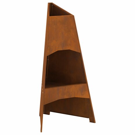Vuurkorf piramide 50x45x95 cm cortenstaal 2