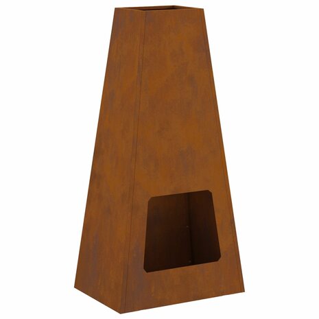 Vuurkorf 50x35x100 cm cortenstaal 2