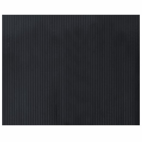 Vloerkleed rechthoekig 80x100 cm bamboe zwart 2