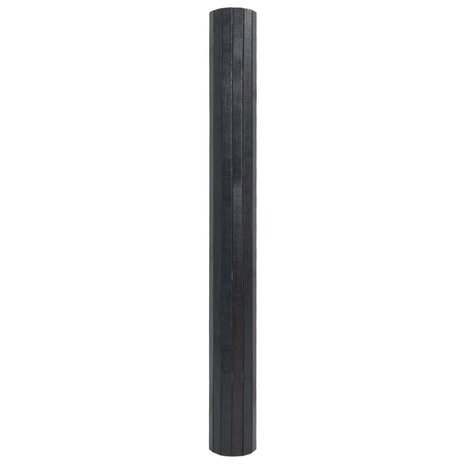 Vloerkleed rechthoekig 100x100 cm bamboe grijs 3