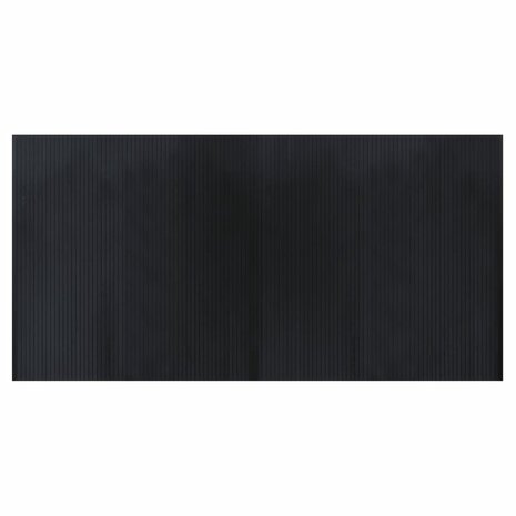 Vloerkleed rechthoekig 100x200 cm bamboe zwart 2