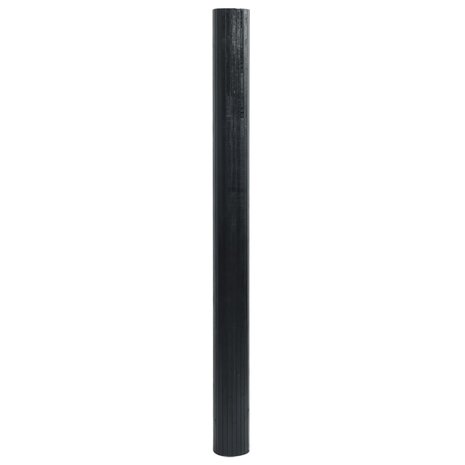 Vloerkleed rechthoekig 100x200 cm bamboe zwart 3