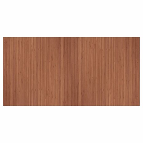 Vloerkleed rechthoekig 100x200 cm bamboe bruin 2