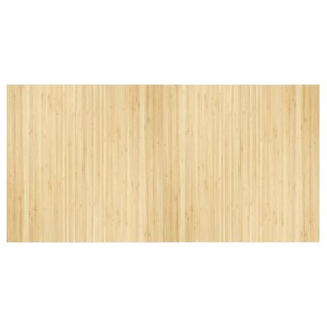 Vloerkleed rechthoekig 100x200 cm bamboe lichtnaturel 2